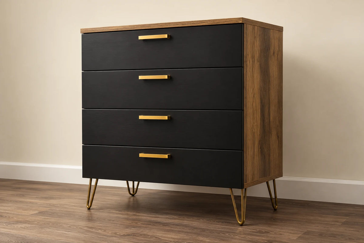 Chest of Drawers — AI design visual; illustrative finish and construction