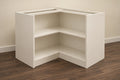 Corner Base Cabinet — Carcass Only — AI design visual; illustrative finish and construction