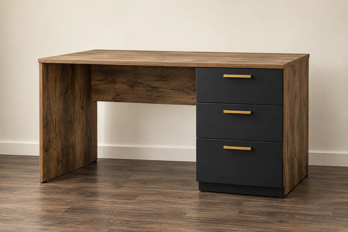 Home Office Desk — AI design visual; illustrative finish and construction