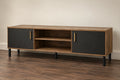 TV Stand / Media Console — AI design visual; illustrative finish and construction
